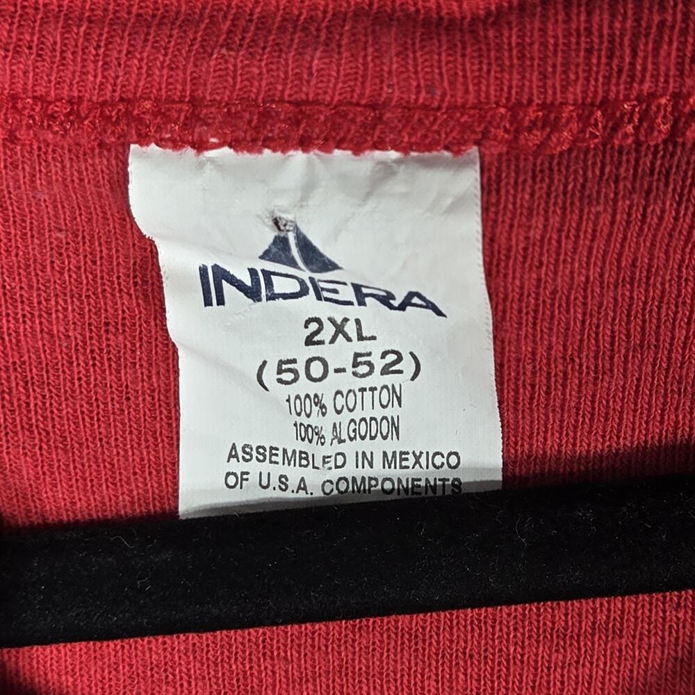 Indera Union Suit Mens 2XL Red Cotton Sleepwear Pajamas One Piece Thermal - Picture 4 of 8